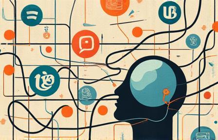 Visual metaphor for social media mistakes - maybe broken connections or tangled wires.